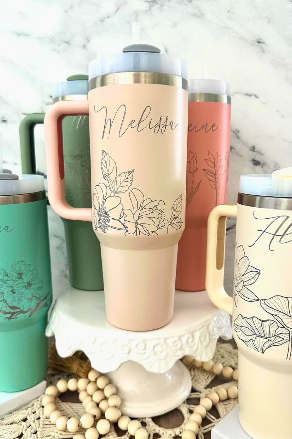 Personalized 40oz Tumbler, Mother's Day Gifts, Insulated Engraved Cup, Bridesmaid Proposal, Birthday Gifts for Her, Corporate Custom Logo