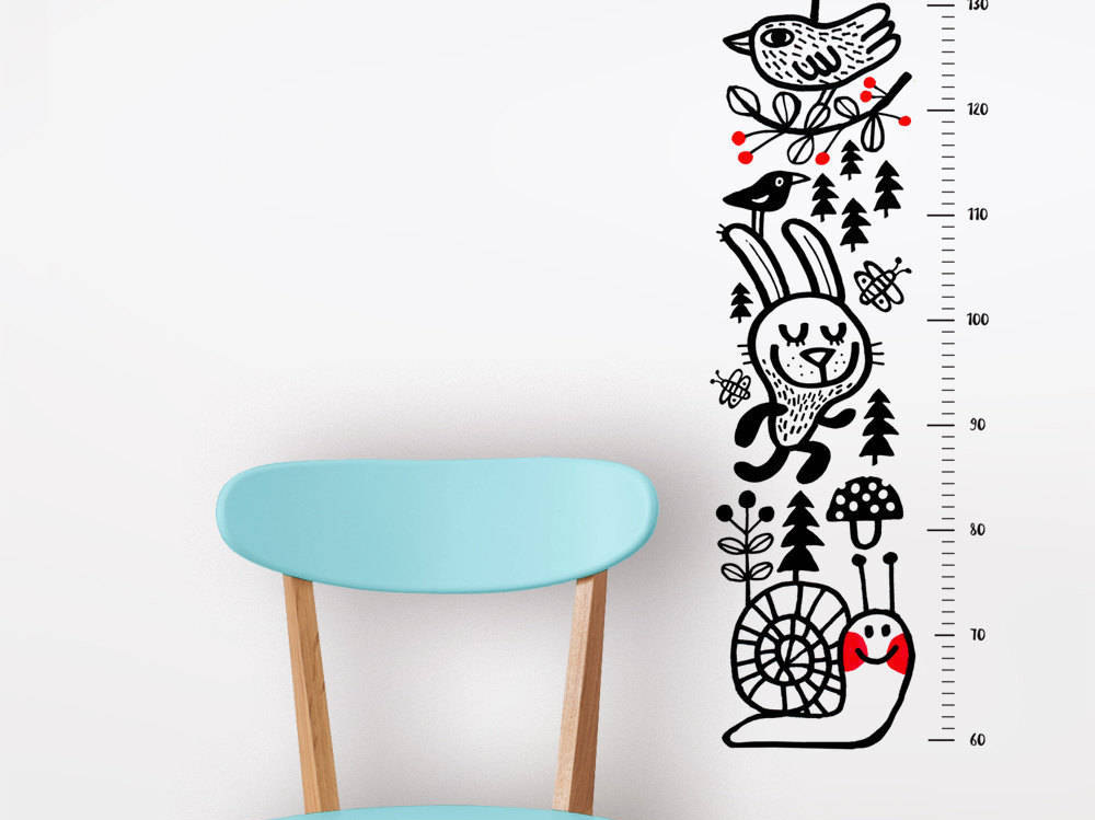 Modern growth charts: Forest animals growth chart | Durido
