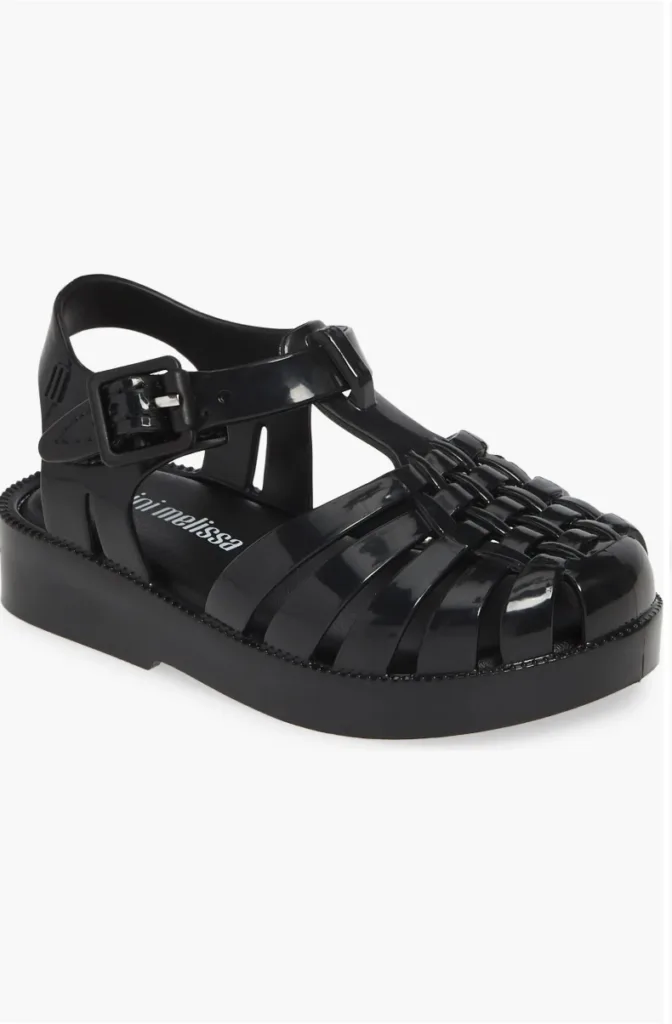 Black jelly sandals for kids at Nordstrom get a fun update with a chunky sole