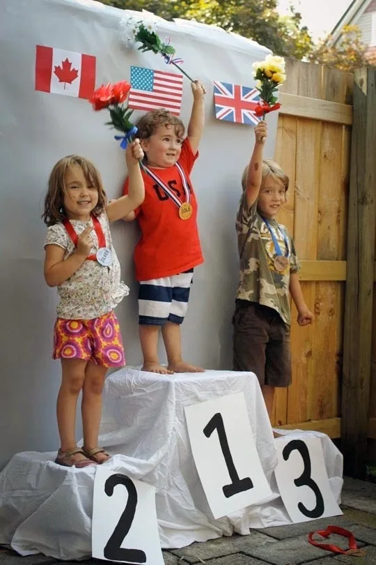 Olympic crafts for kids: Paper cup bobsleds