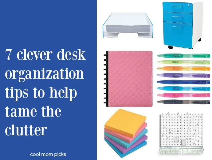 Clever desk organization tips to help tape the clutter...for good!
