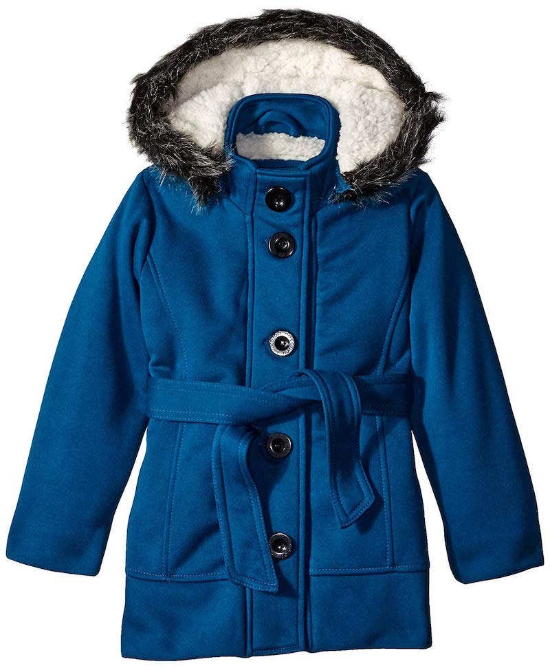 Winter coats for girls: Belted wool coat at Limited Too