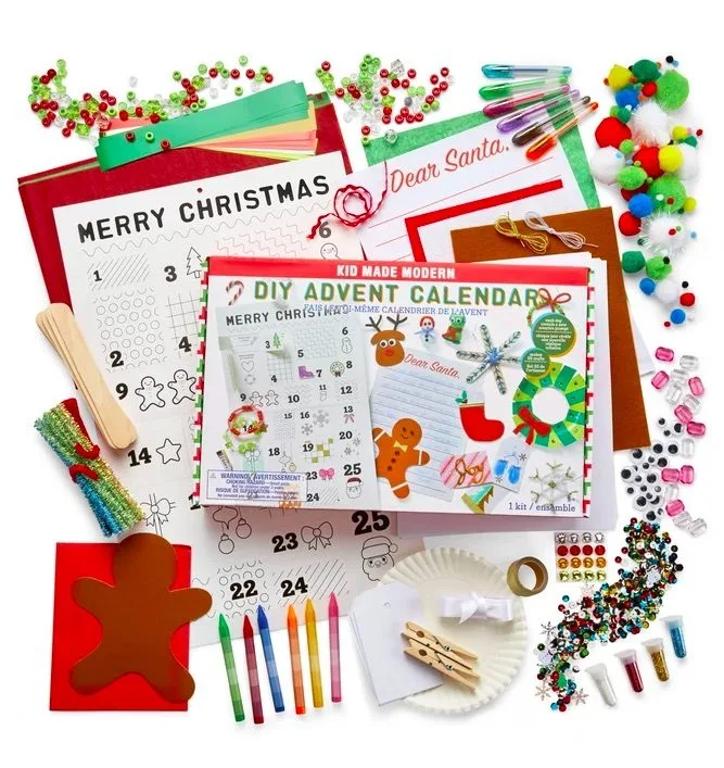 DIY Advent Calendar for kids by Kids Made Modern