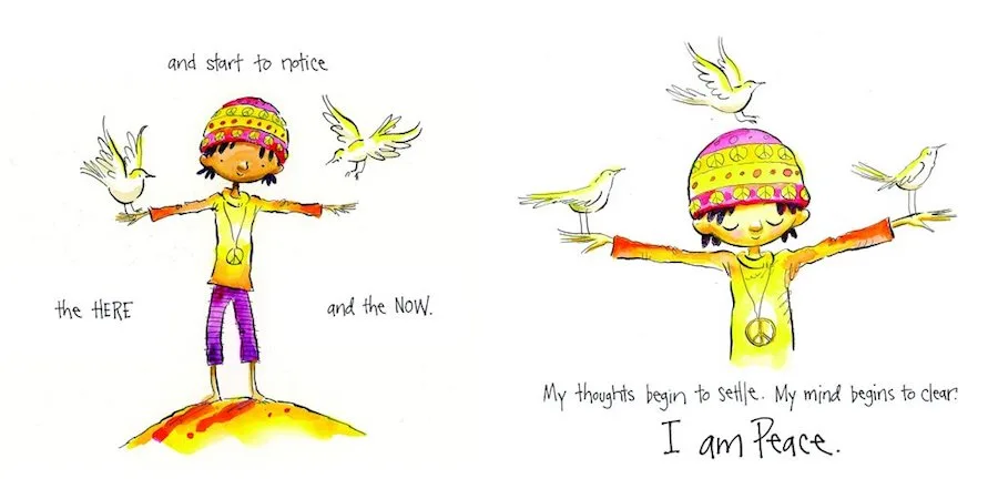 Books about mindfulness for kids: I Am Peace by Susan Verde