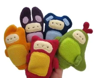 Muddy Cloud finger puppets are make believe, made better