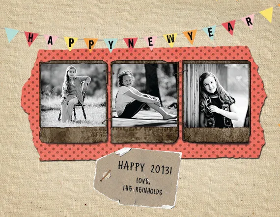 The most fabulous New Year's Cards on Etsy: long live the procrastinators!
