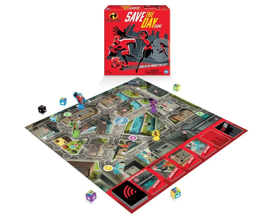 Board games that take 30 minutes or less: The Incredibles Save the Day
