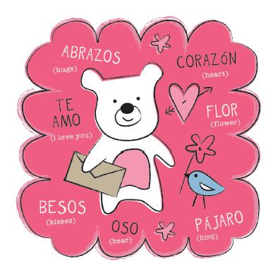 Bilingual printable Valentines in Spanish and English via Spanglish Baby 