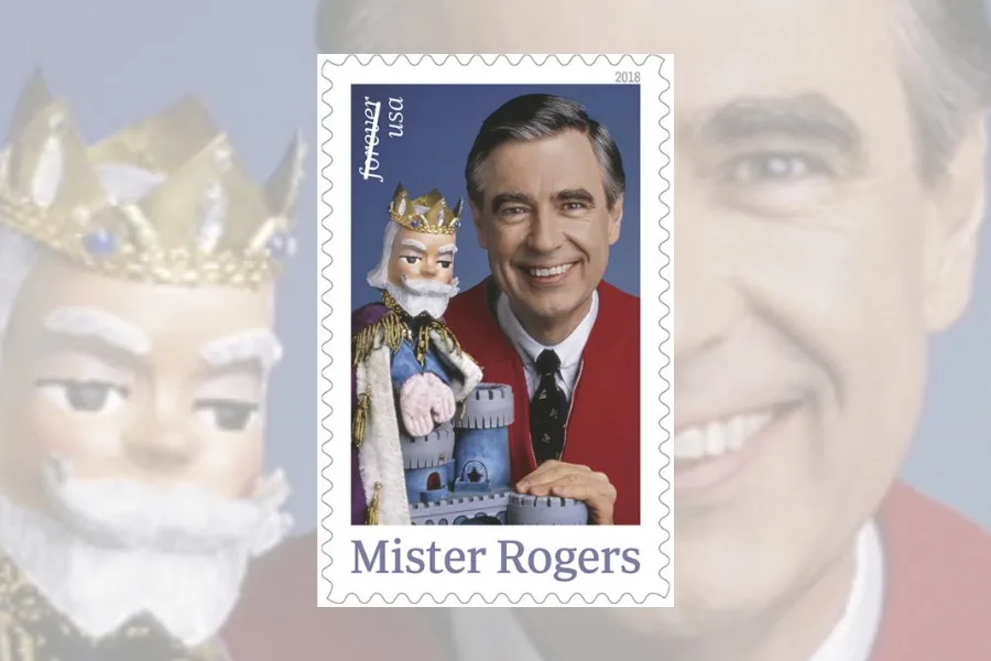 Mister Rogers forever US stamp, now available!