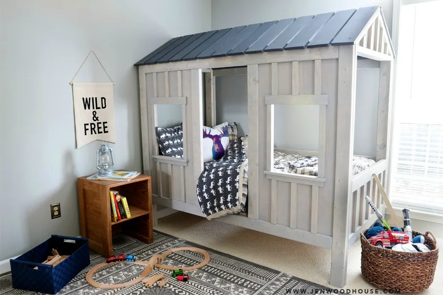 The coolest indoor playhouses for kids get cabin-cool, like this one by The House of Wood.