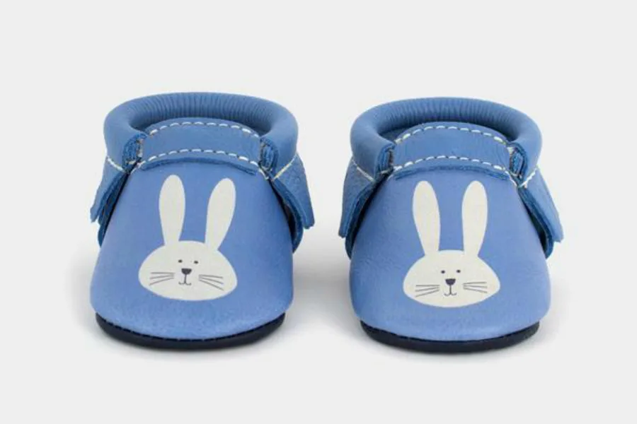 We're melting over these adorable Easter bunny gifts for babies, especially these moccasins at Freshly PIcked.