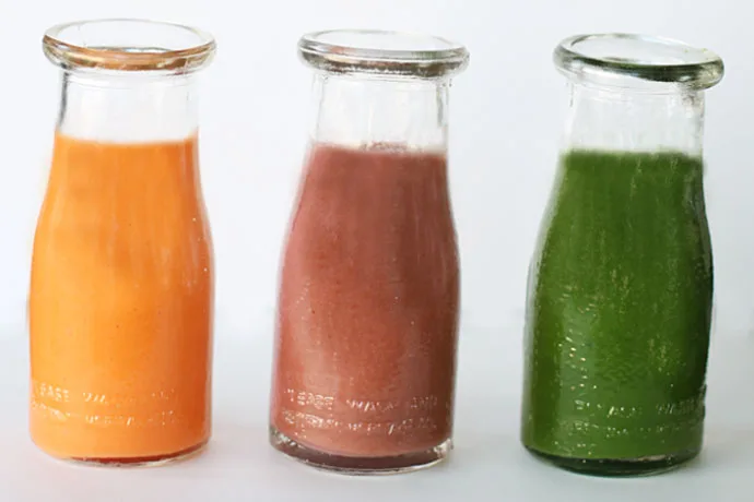 Juice Recipes with Veggies: Kid Cleanse Smoothies from Small Fry Blog