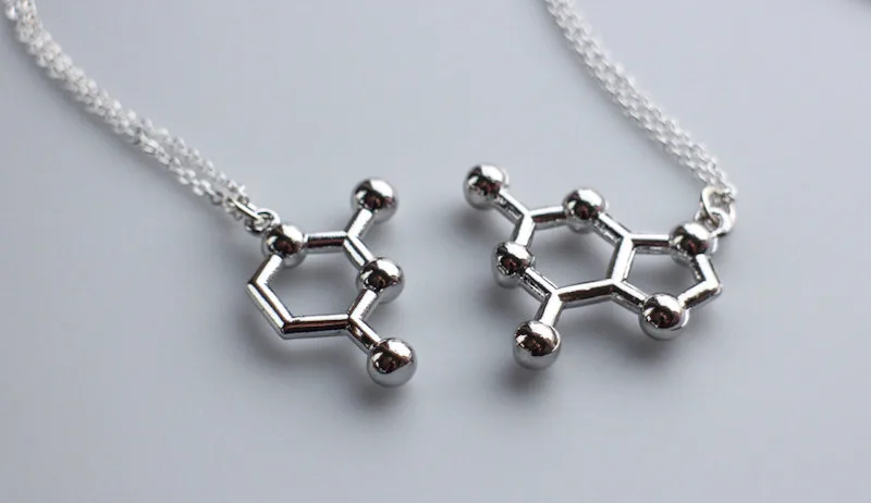Valentine's Day BFF jewelry: DNA Molecule Friendship Necklace by Nikola Jewelry