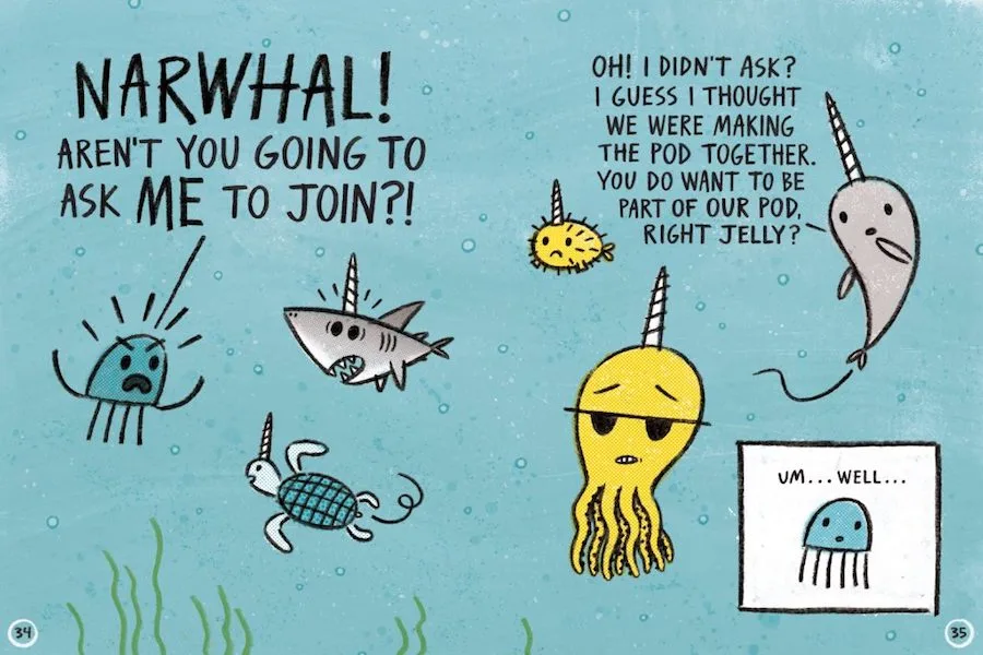 Best early reader summer reading books: Narwhal and Jelly by Ben Clanton