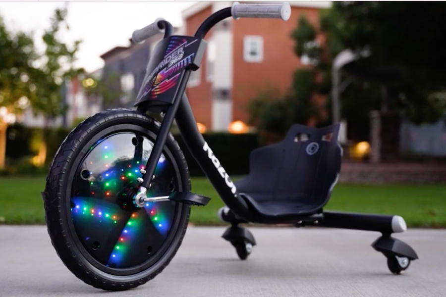 The hot holiday toys: Razor Lightshow Rip Rider 360 trike. Wow.