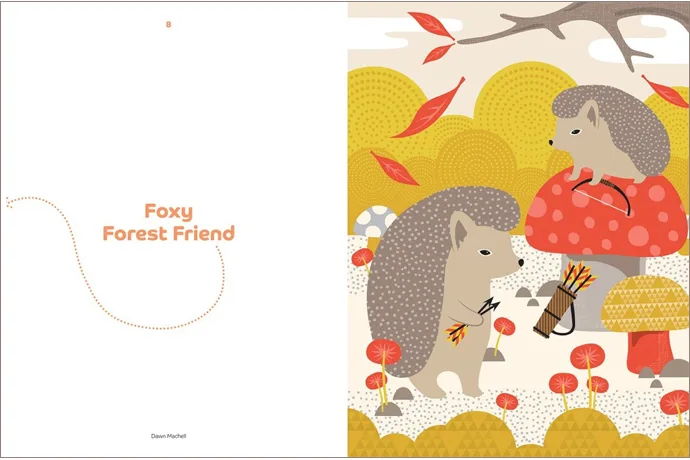 Woodland friends: A book of adorable prints ready for framing