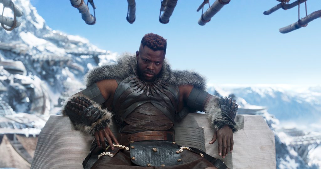 M'Baku played by Winston Duke in Black Panther