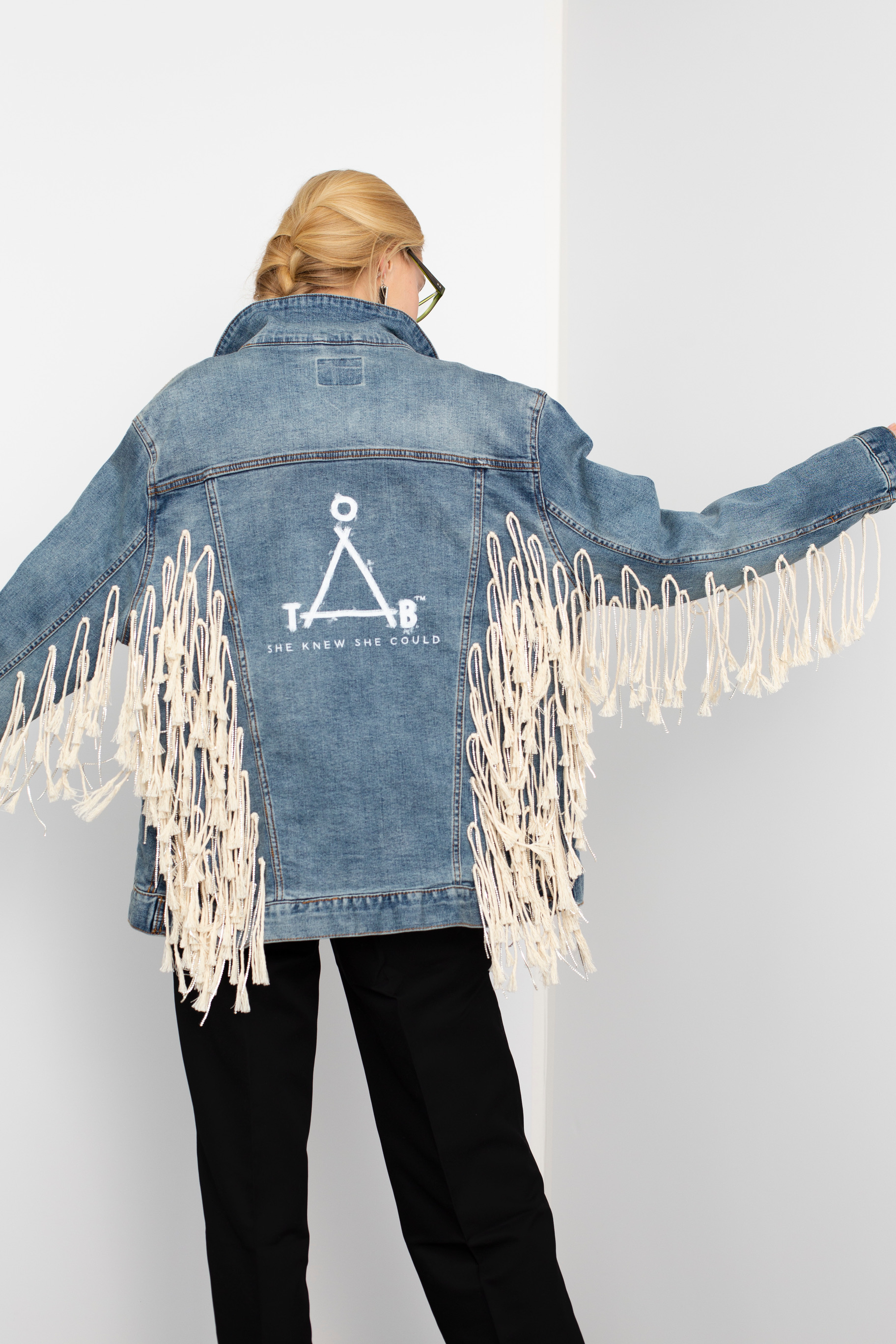 Trevor Mcleod jacket: Jean Jacket Auction for Charity One Tough Bitch