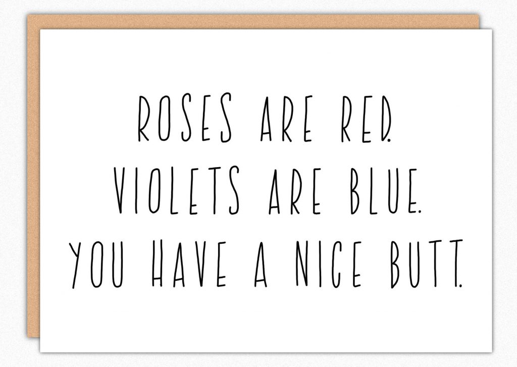 Funny Valentines Day Cards | nice butt valentine's day card by In a Nutshell Studio