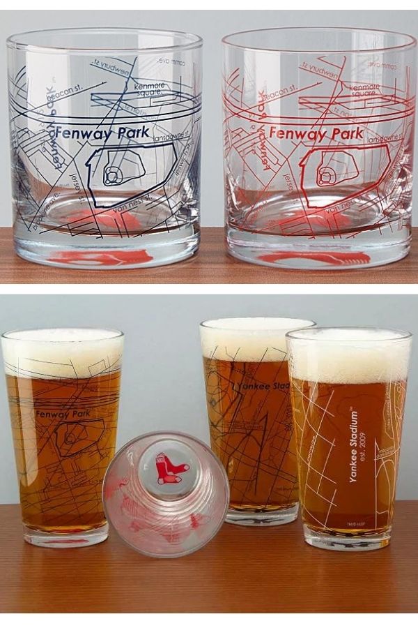 Give your baseball-loving dad one of these unique glasses from Uncommon Goods for Father's Day