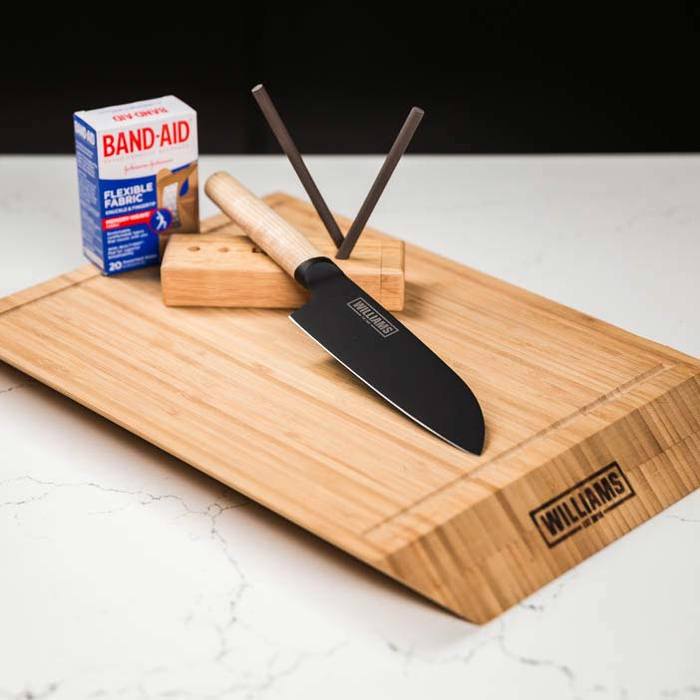 The best personalized Father's Day gifts: A chef's knife pack including knuckle bandages!