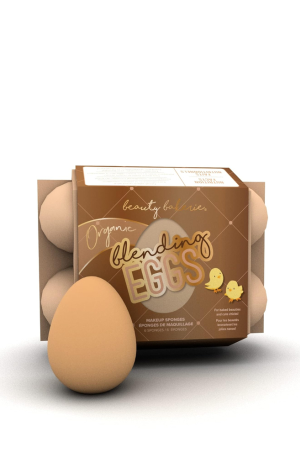 Easter egg-shaped makeup sponges come packed in this cute container: Great teen Easter basket gift!