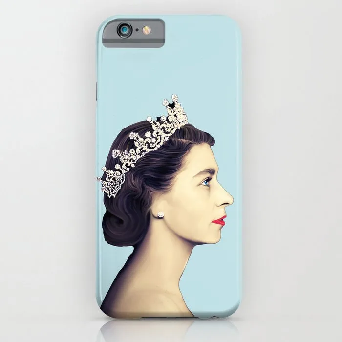 Gift ideas for The Crown fans: A young Elizabeth II phone case.