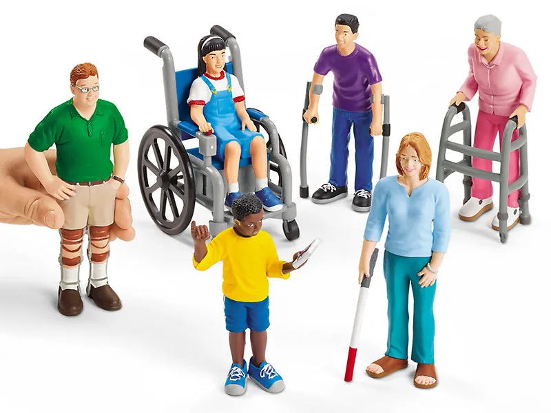 Diverse dollhouse dolls