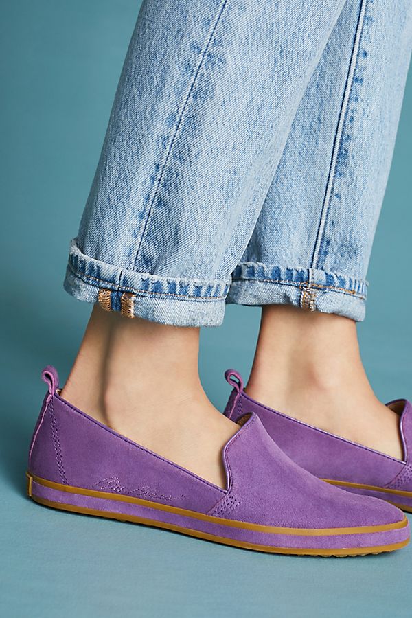 Ultra Violet accessories to rock Pantone's color of the year: Ultra Violet loafers | Anthropologie 