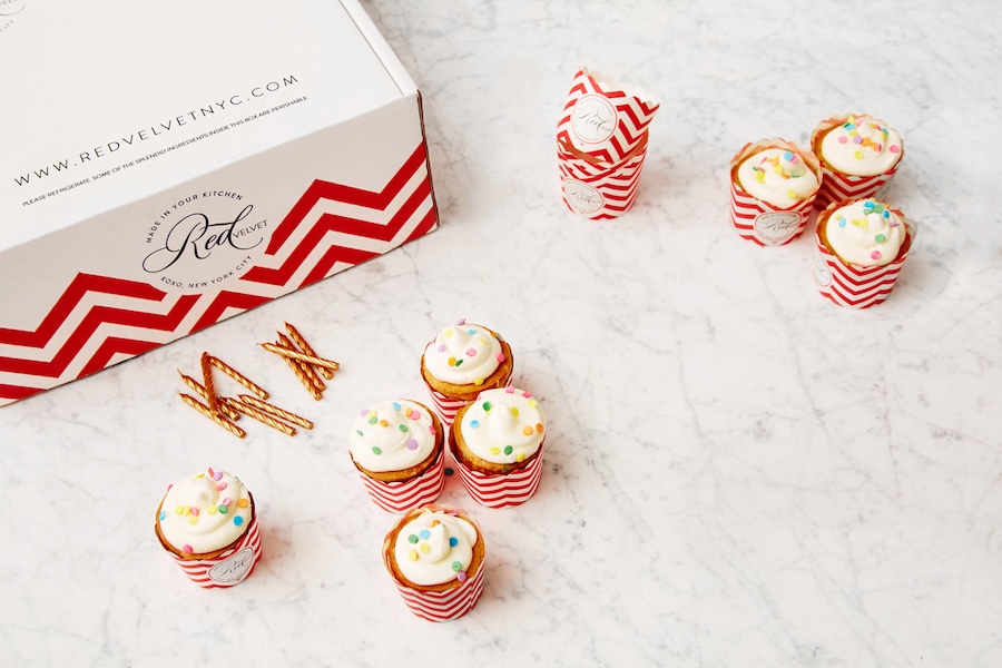 Fun gift boxes for the holidays: Red Velvet NYC's baking box subscription