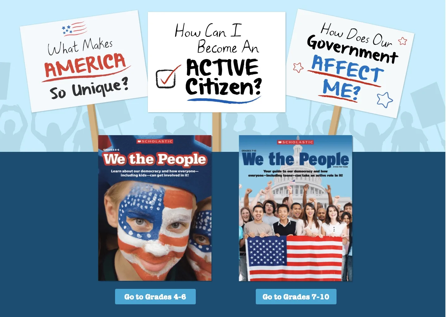 Could you pass the US citizenship test? This sample test is among the great election content for kids on the Scholastic site