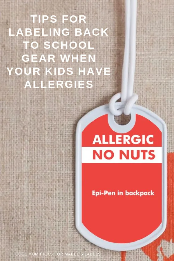 Mabel's Labels personalized allergy labels (sponsor)