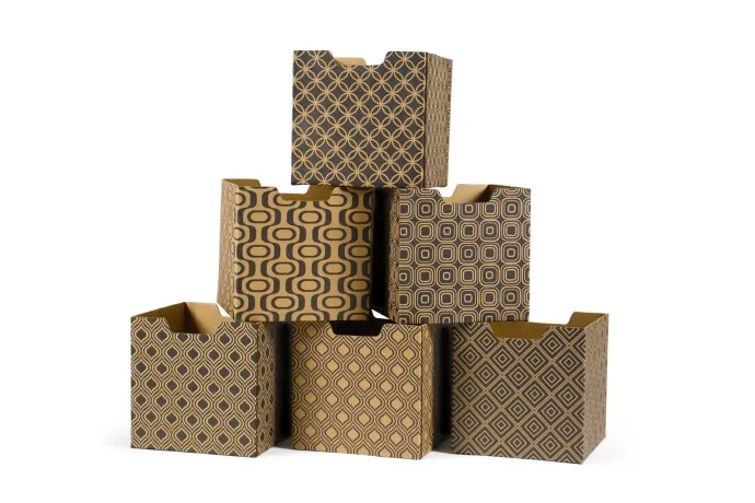Sprout's corrugated cardboard storage bins