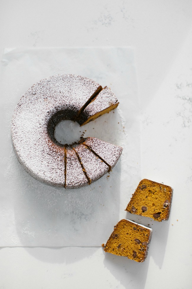 Last-minute holiday gift ideas: Pumpkin Poundcake with Chocolate by Sara Kiefer for The Vanilla Bean Blog