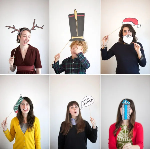 Printable Photo Props for Christmas