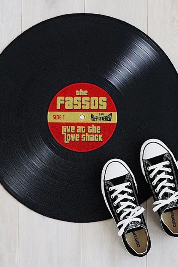 Personalized Christmas gifts: Vinyl Record Doormat