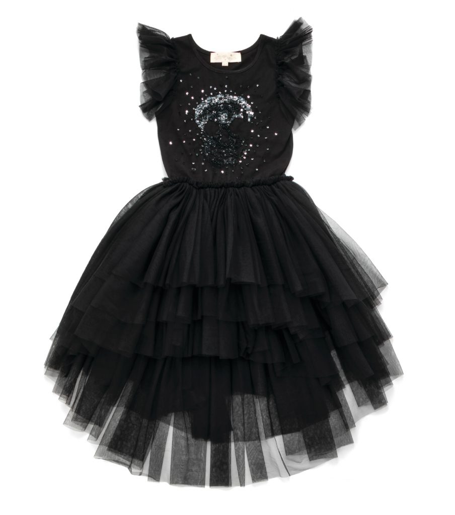 Tutu du Monde x Nununu sequin skull applique tutu dress