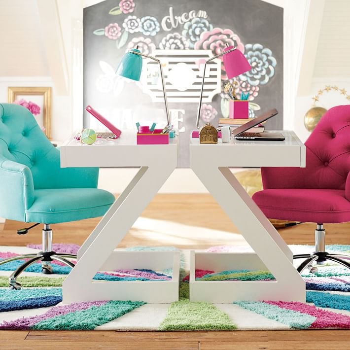 Kids' workspace ideas: Z Desk by PB Teen