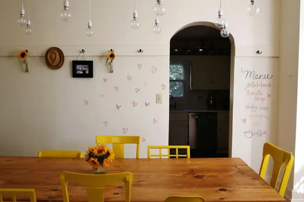 Chalk on the walls? Go ahead, kids!