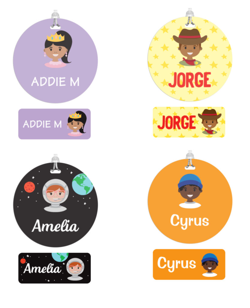 New Mini-Me personalized labels from Stuck On You can be customized to look like your child! | sponsor