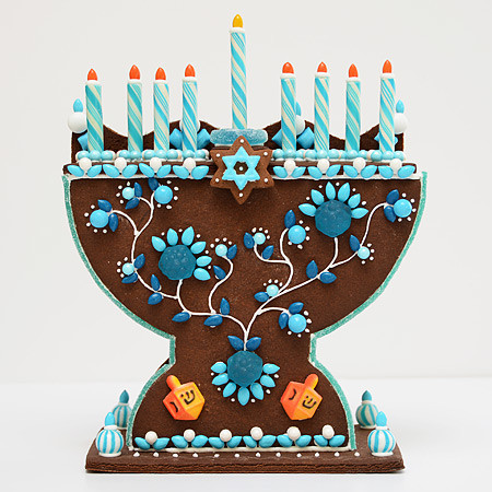 Gingerbread menorah kit | Cool Mom Picks