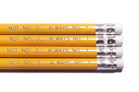 Cool Pencils for back to school: Not No. 2...Always No. 1 at We Are All Smith Etsy shop