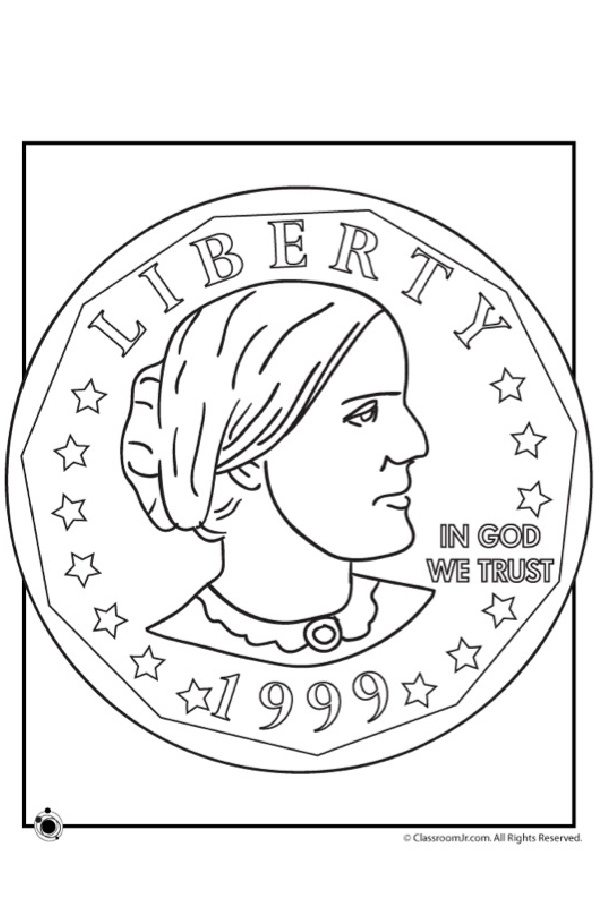 National Women's History Month coloring pages: Susan B. Anthony | free from Woo Jr. National Women's History Month coloring pages: Susan B. Anthony | free from Woo Jr.