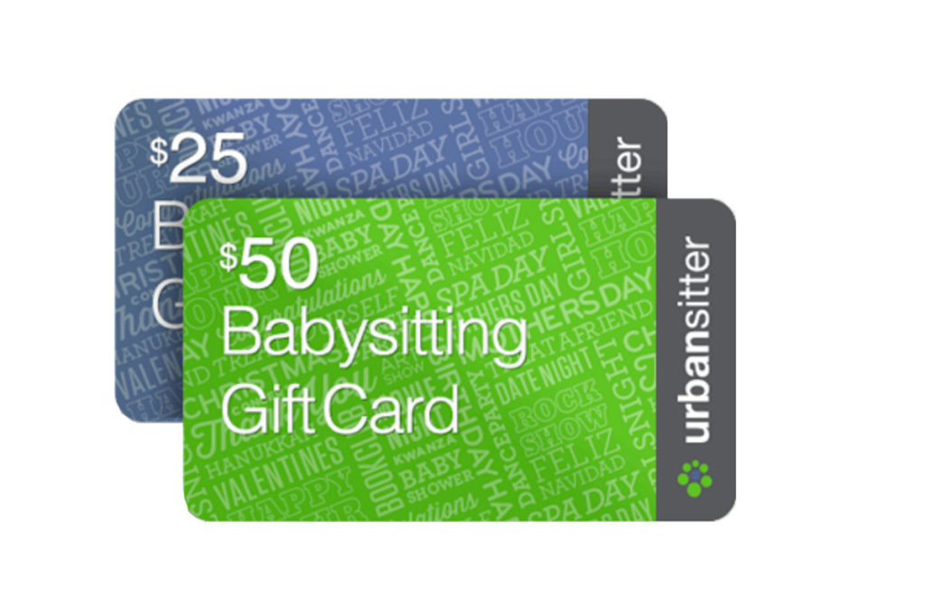 Best baby shower gifts $50-150: Urban Sitter gift cards | Cool Mom Picks Baby Shower Gift Guide