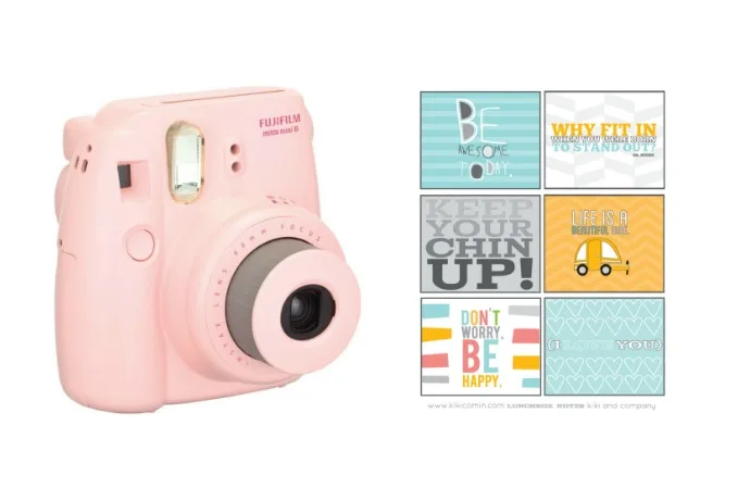 Sleepaway camp essentials like a Fujifilm camera and some lunchbox notes help stave off homesickness