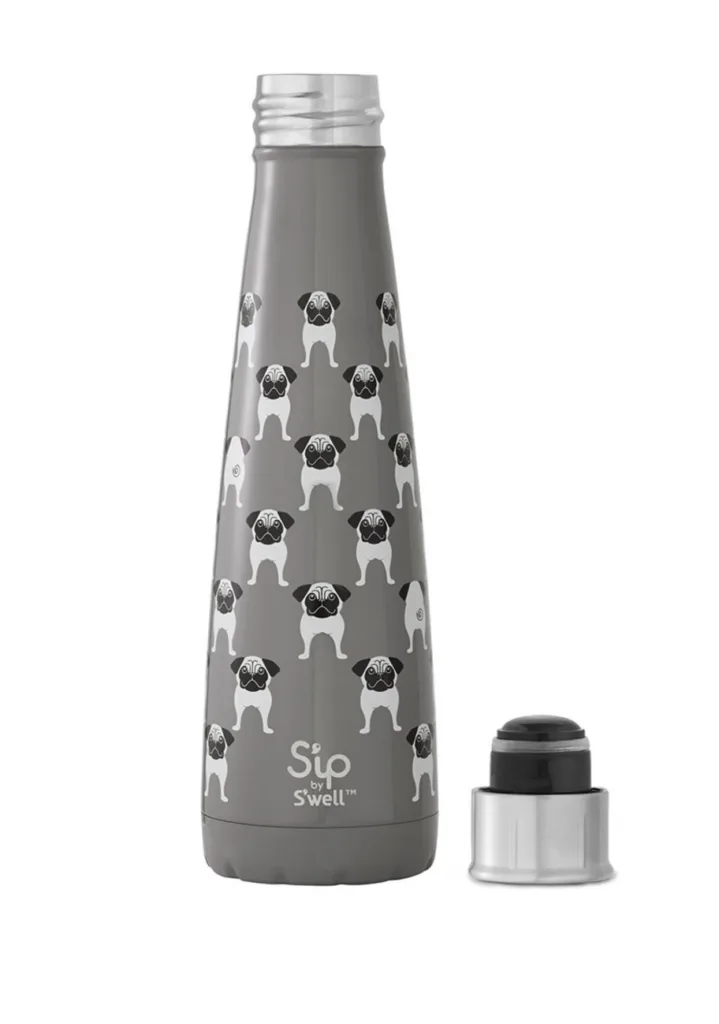 Pug Life S'Ip by S'well insulated water bottle | Cool Mom Picks back to school shopping 2017