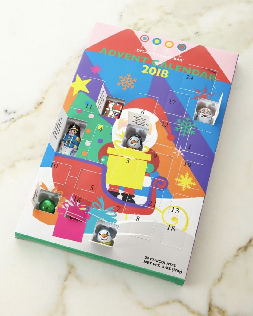 Dylan's Candy Bar modern chocolate Advent calendar for kids, new for 2018