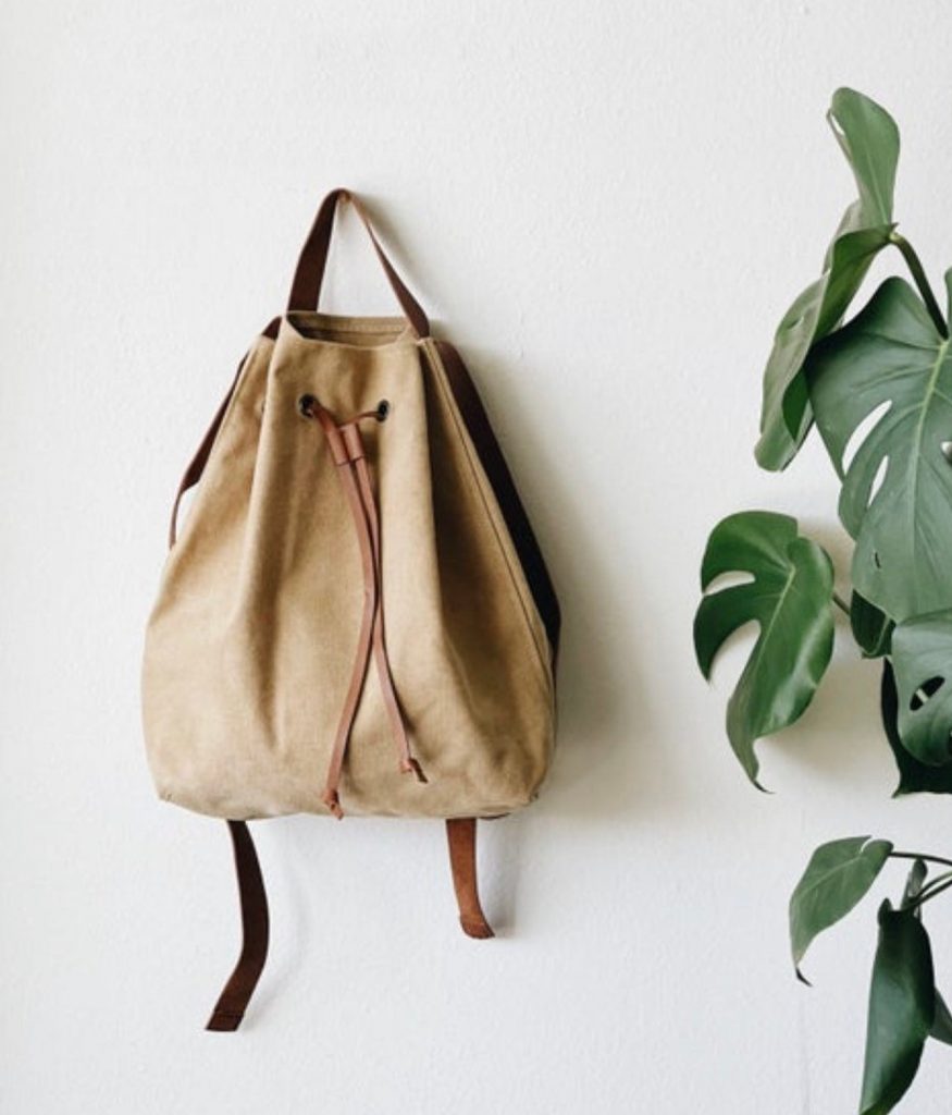 Amazing steal: This canvas and leather backpack, handmade by an LA maker on Etsy