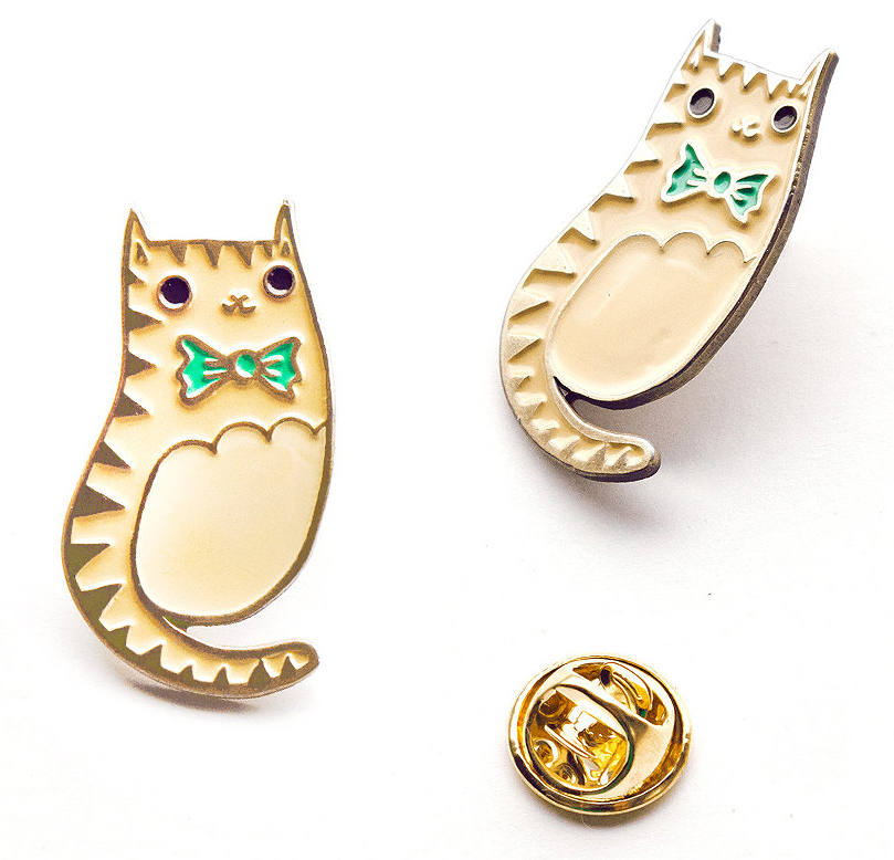 Bowtie Cat Enamel Backpack Pin | Cool Cat School Supplies | back to school shopping 2017