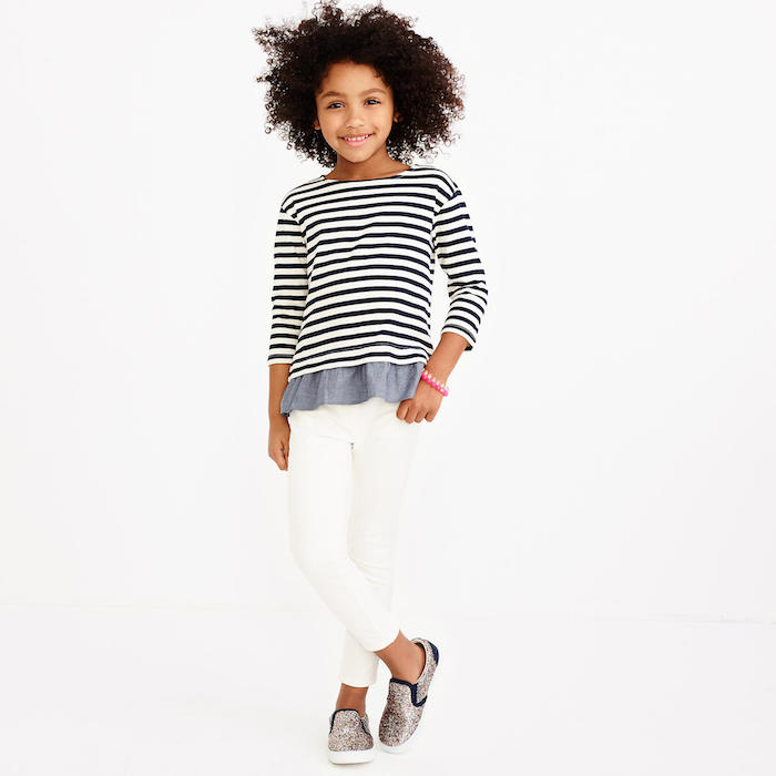 J.Crew Factory sale: Ruffle Hem T-shirt